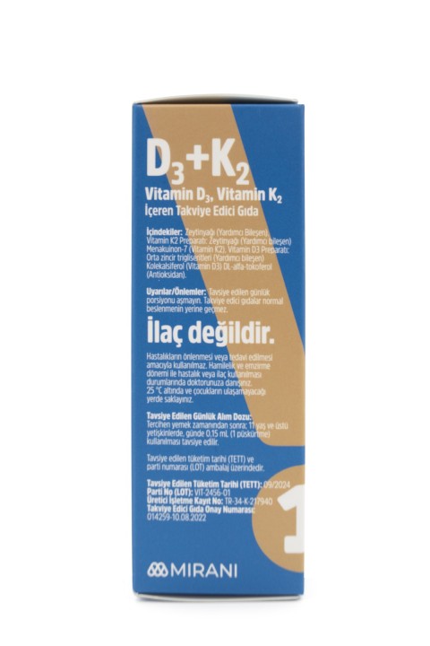 Abay Vitamin D3 + K2 Içeren Takviye Edici Gıda
